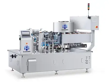 Роторная вакуумная упаковочная машина для пауч-пакетов