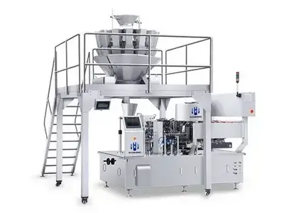 Вакуумная упаковочная машина для фасовки сыпучих продуктов в готовые пакеты