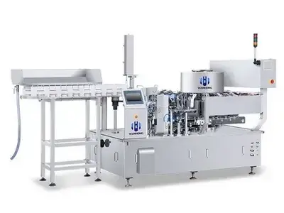 Вакуумная упаковочная машина для готовых пакетов со стаканным дозатором